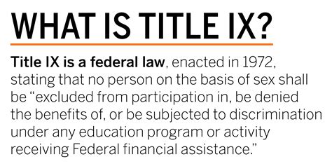 title ix quizlet|which of these is not a protected activity under title ix.